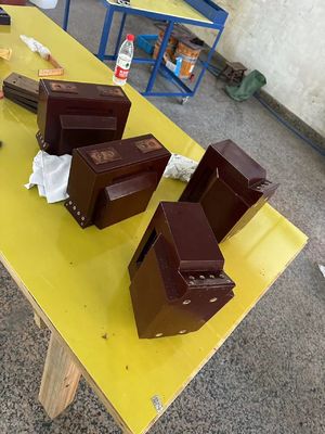 Epoxy Resin With APG Process Used The APG Machine With Mixer System And Insulators Moulds